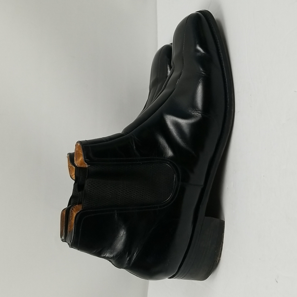 Black Leather Chelsea Boots Charles Horrell Size 14
